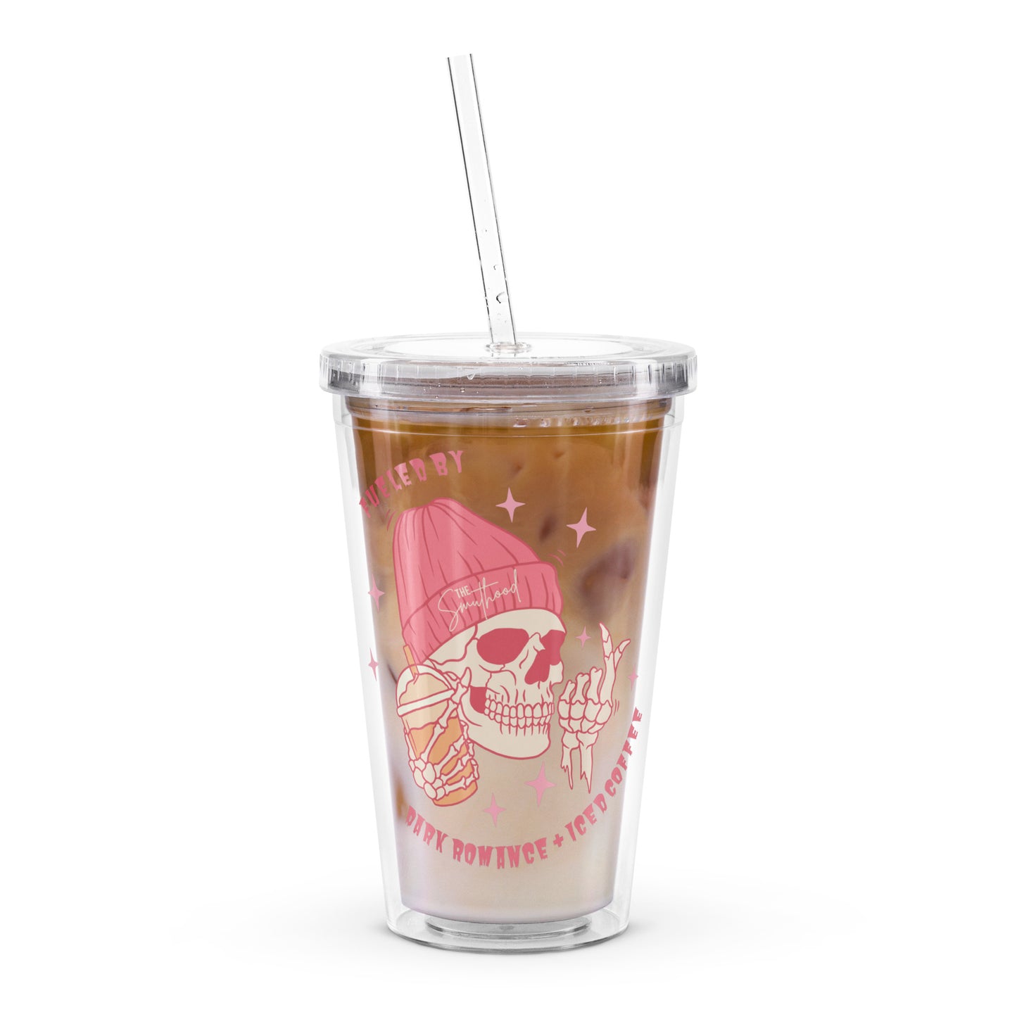 Fueled by Dark Romance & Coffee Trope Plastic Tumbler