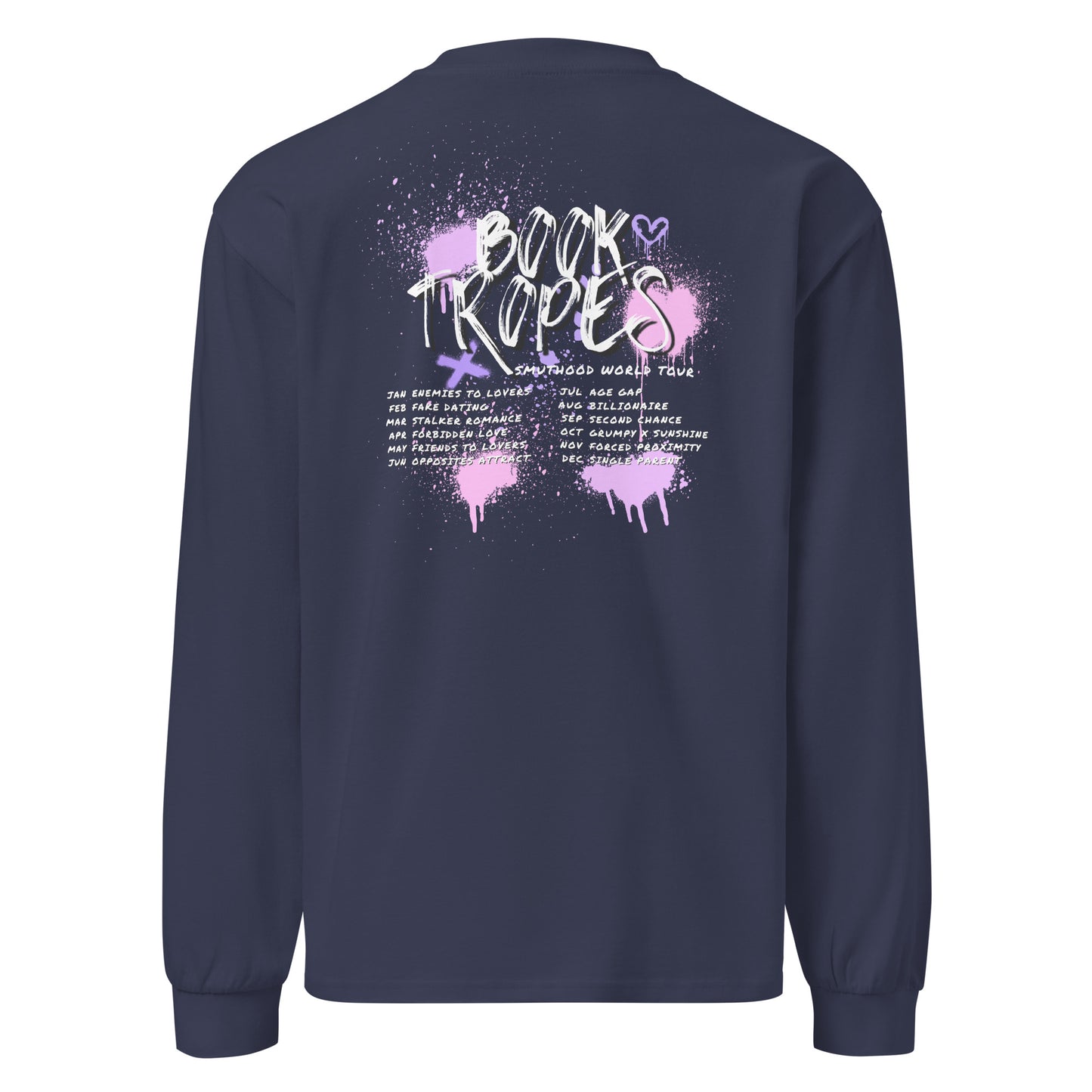 Smuthood Book Trope Tour Long Sleeve T-shirt